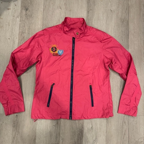 U.S. Polo Assn. Jackets & Blazers - Polo Association Hot Pink Women’s Windbreaker Zip Up Jacket, Size Large